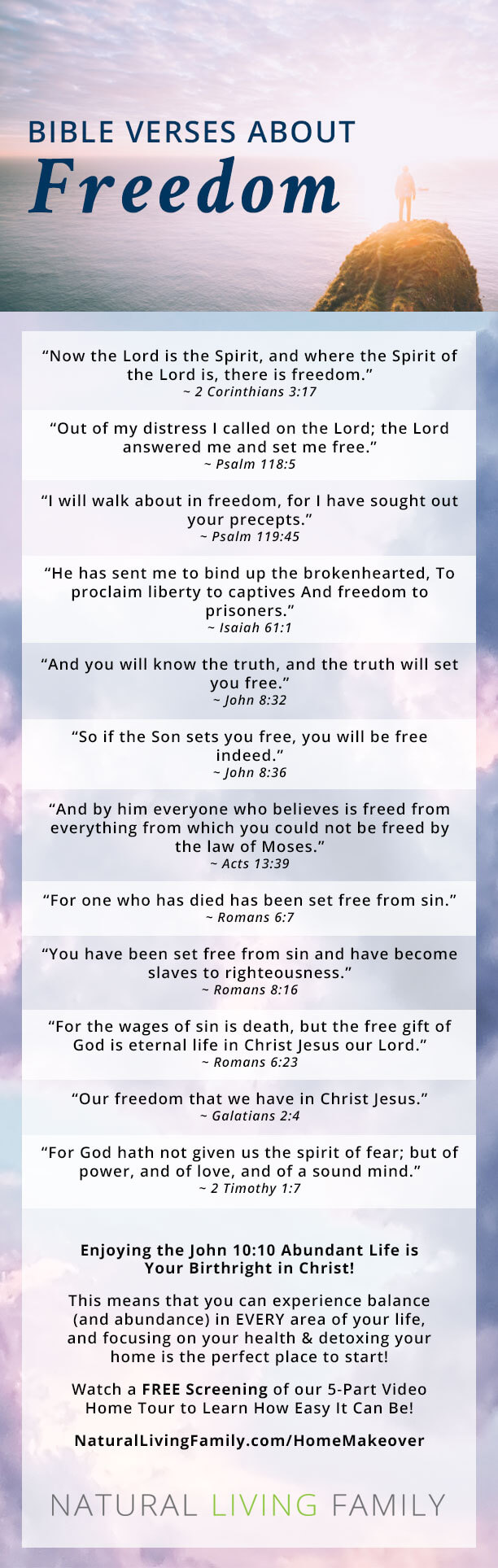 Bible Verses About Freedom - Spiritually & Physically