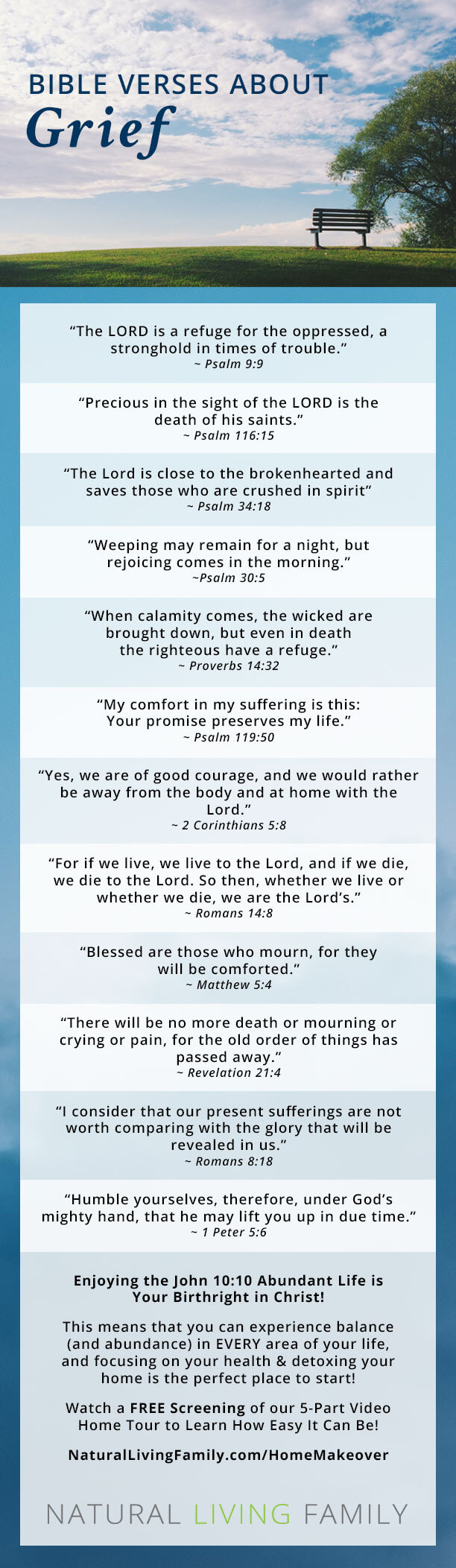 comforting bible verses about death