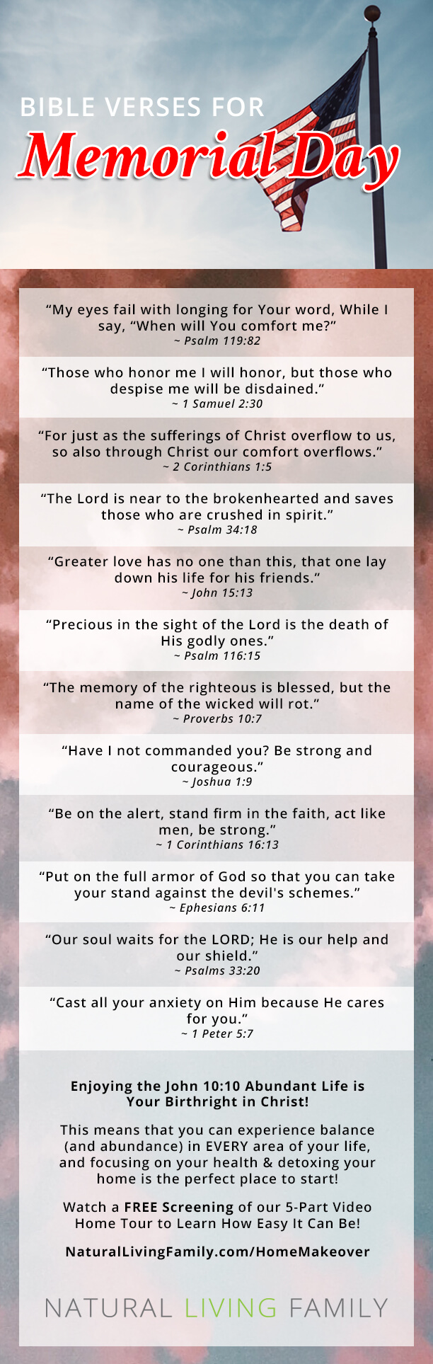 Memorial Day Scriptures to Celebrate & Those who Sacrifice for Us